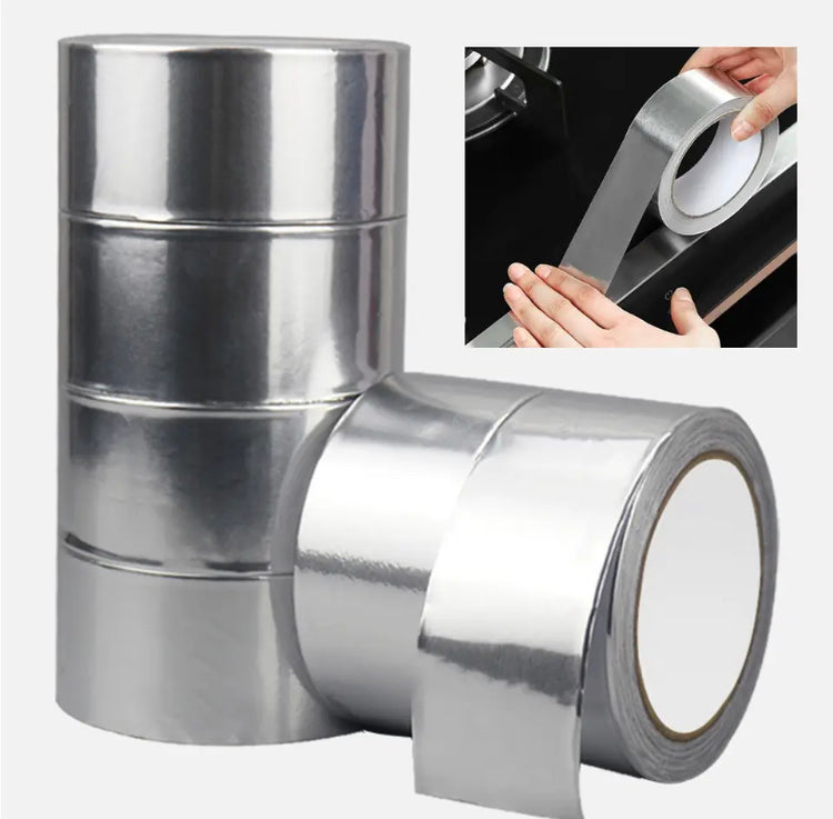 Heat Resistant Aluminium Foil Tape, Waterproof Adhesive Tape For Pipe Repair, Mould-proof Duct Tape Sticker Kitchen Bathroom Tool Heat Resistant Aluminium Foil Tape, Waterproof Adhesive Tape For Pipe Repair, Mould-proof Duct Tape Sticker Kitchen Bathroom Tool